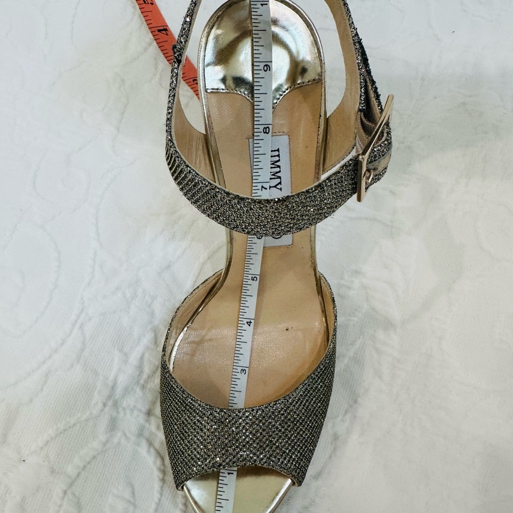 Jimmy Choo Metallic Kayden Bronze Platform Size 40 - Picture 8 of 8